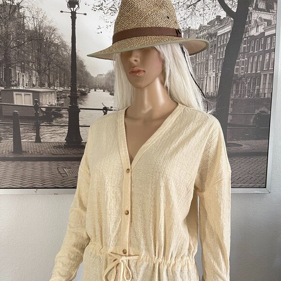 NEW O'Neill Summer Cardigan M yellow vest top! - Picture 1 of 8